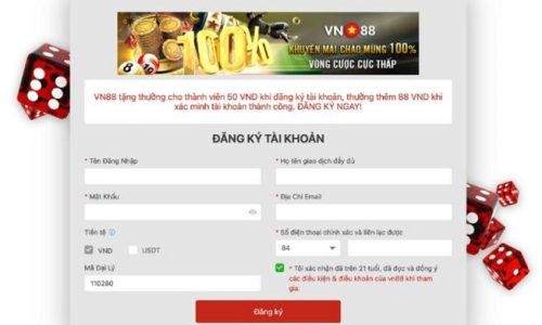 Quy trình đăng ký tài khoản VN88 newbie cần biết