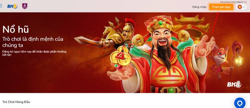 Đăng nhập vào BK8 trên di động dễ dàng